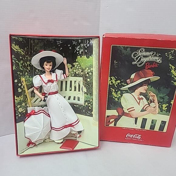 Vintage Barbie "SUMMER DAYDREAMS" #19739 COCA COLA FASHION CLASSIC 1997 Mattel - Picture 3 of 5